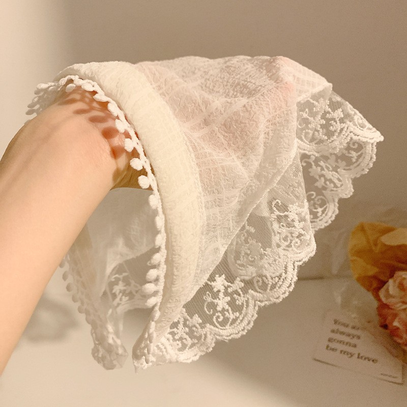 Luxury Bags Cute - Head Triangle Scarf Headband Premium Lace