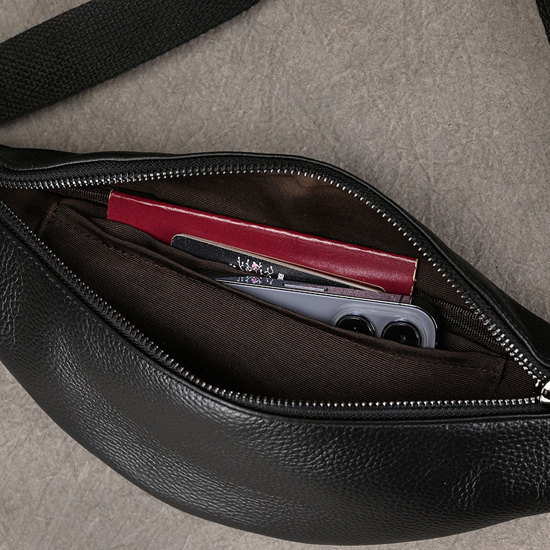 Waist Bag For Men 2024 Genuine - огляд і ціна Luxury Bags Leather