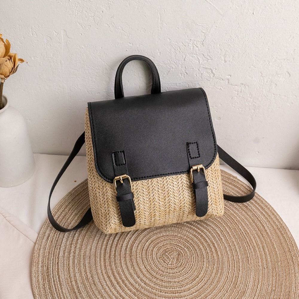 Versatile Bag PU Leather Straw - огляд і ціна Luxury Bags Leather