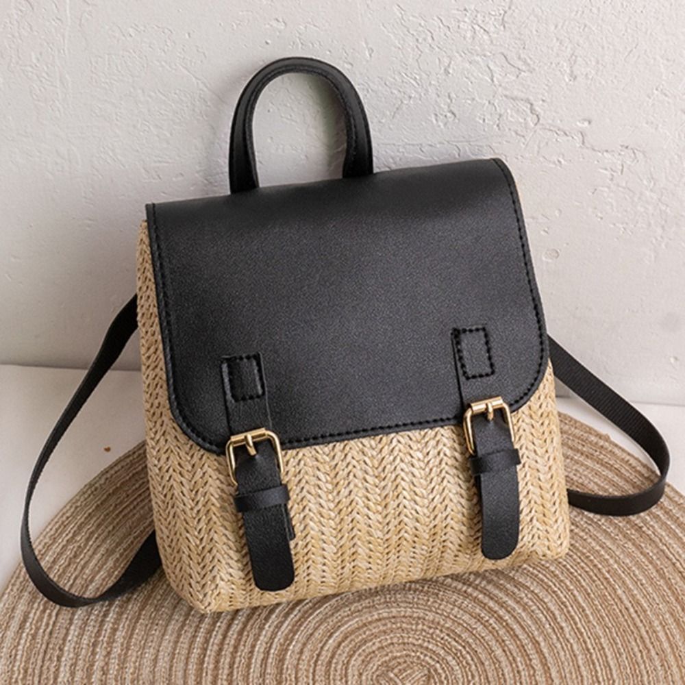 Versatile Bag PU Leather Straw - огляд і ціна Luxury Bags Leather