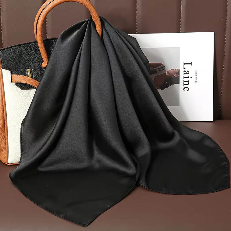 Luxury Solid Color Silk Square - огляд і ціна Luxury Bags China