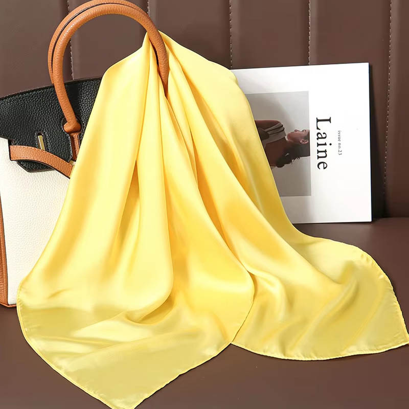 Luxury Solid Color Silk Square - огляд і ціна Luxury Bags China