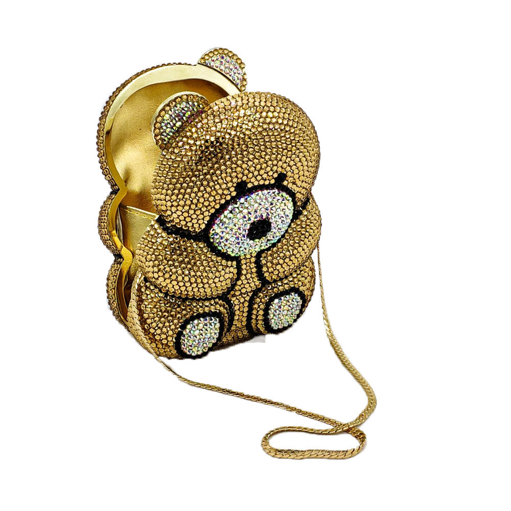 Cute Bear Rhinestone Evening B - огляд і ціна Luxury Bags Cute