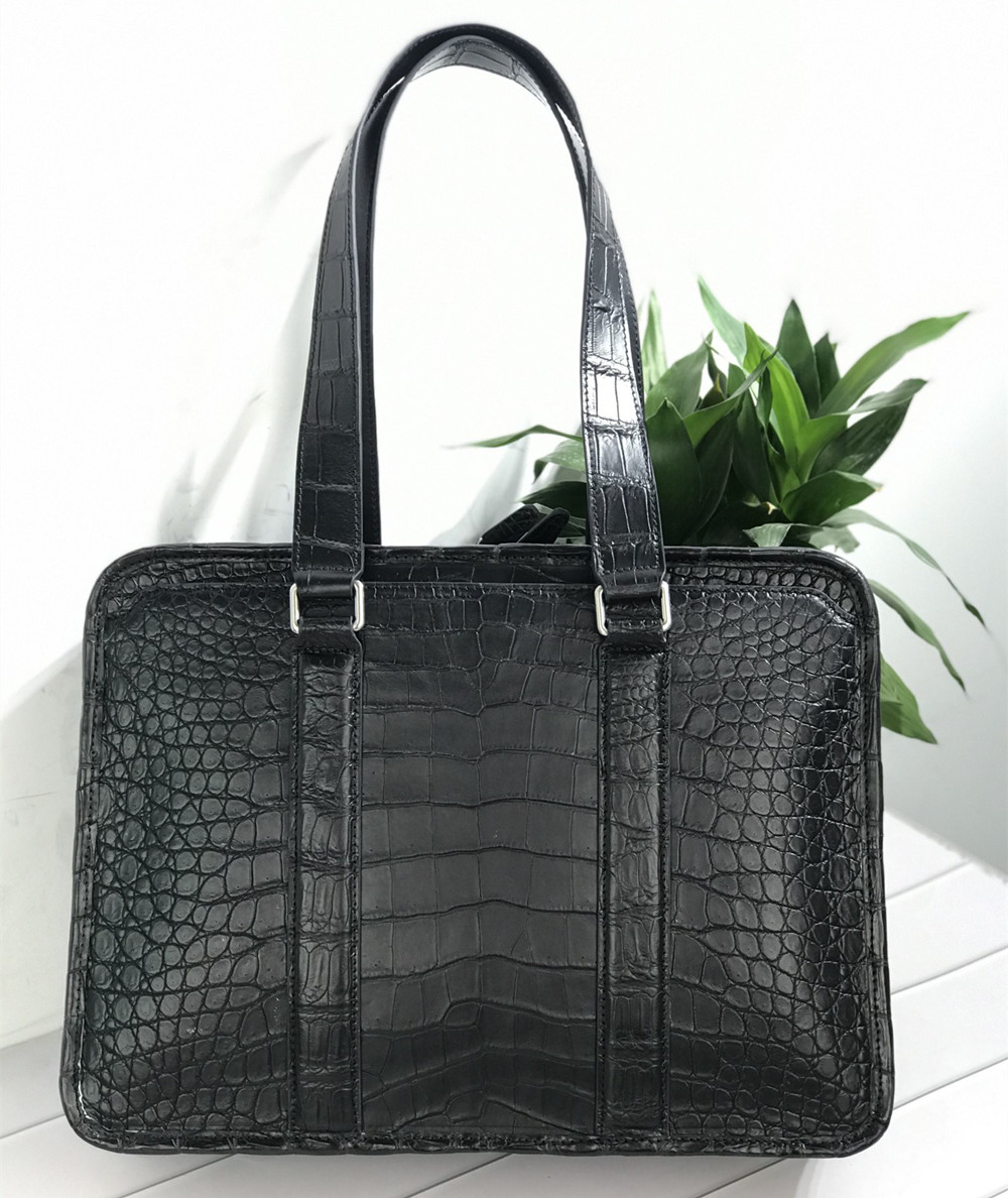 New Crocodile Leather Laptop B - огляд і ціна Luxury Bags Tote